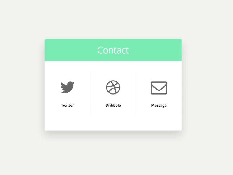 Contact Us - Day 028 028 card contact dailyui flip
