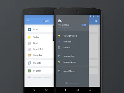 A Concept of Things for Android android concept material things