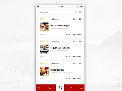 Yelp 005 dailyui design food mobile ui ux yelp