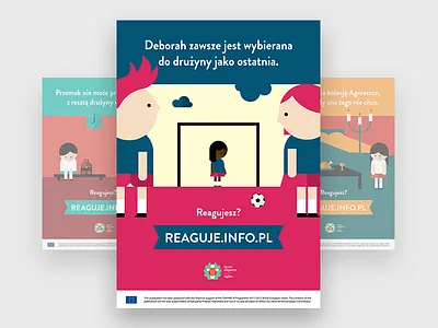 Sport Respects Your Rights posters children flat homophobia illustration poster racism rights vector