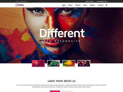 Revibe - Multipurpose Creative Joomla Template creative joomla joomshaper multi purpose responsive template