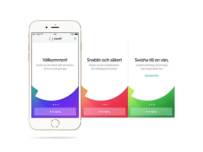 Swish redesign (Intro) app application mobile redesign smart phone swish ui
