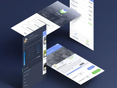 Traca iOS App app charity clean community donations elegant events ios minimal simple traca