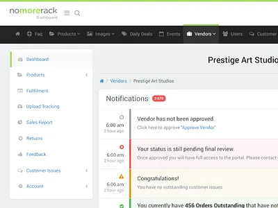 Nomorerack (Choxi) admin bootstrap dashboard e commerce nomorerack panel