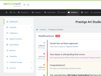 Nomorerack (Choxi) admin bootstrap dashboard e commerce nomorerack panel