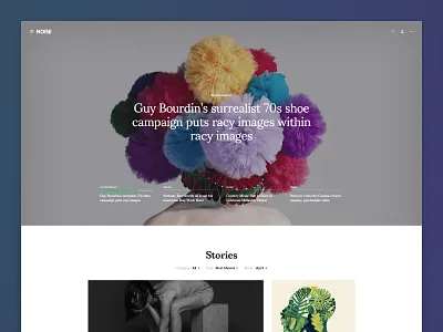 Noise - Magazine blog clean journal magazine minimal modern news noise