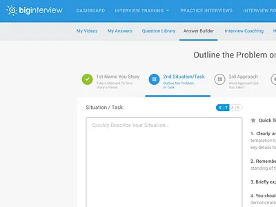 Biginterview app biginterview bootstrap edit inline steps tour ui ux webapp wizard