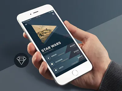 Travel Deals Star Wars - Day47 My Free UI/UX SketchApp Challenge app daily ui day100 day47 deals freebie ios mobile sketchapp star travel wars
