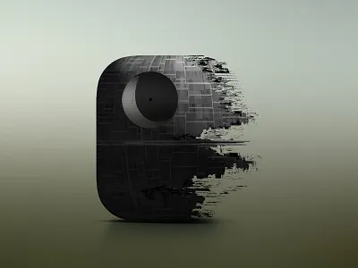 Death Star icon 3d death star graphic design icon icons star wars