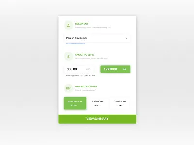 Money Tansfer 006 dailyui design form money transfer ui ux