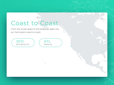 Coast to Coast animation atl atlanta desktop gif map san francisco sf time ui ux