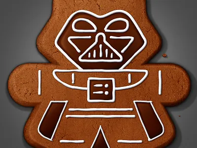 18 Days of Star Wars: Gingerbread Vader! christmas cookie darth vader dessert gingerbread holiday star wars