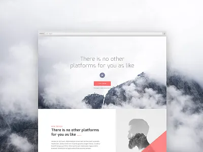 Free PSD Corporate Landing Page hero image landing landing page ui ux website
