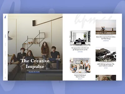 Magazine calligraphy clean grid lettering logo news photo shadow typography ui ux web