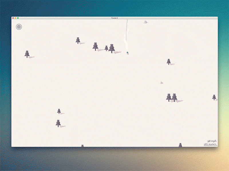 Powder v2 desktop game indie game mountain powder ski snowboard tree unity unity3d