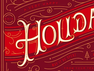 Holiday Card card christmas holiday imm lettering postcard