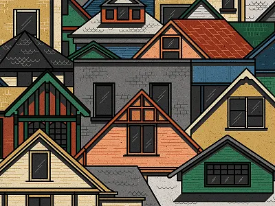Wolseley architecture building city house illustration neighbourhood vector