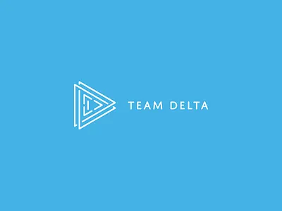 Logo Design Team Delta delta logo design optical illusion outline