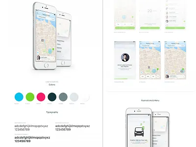 Freeride App (Study) animation app car casestudy colors driver ios styleguide
