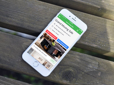 Garage Sale flat ios material mobile ui