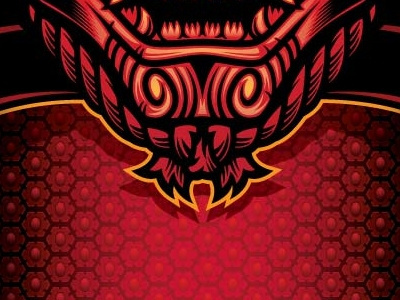 Samurai Rash Guard Front apparel design mask samurai