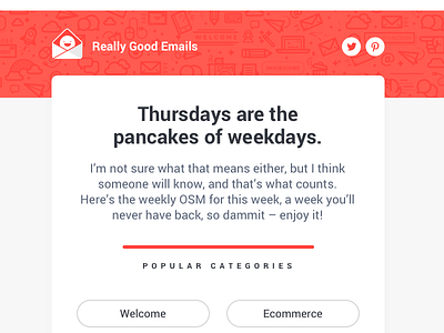 New set of Really Good Emails Templates categories digest emails flat illustration onboarding password pattern responsive shadow transactional