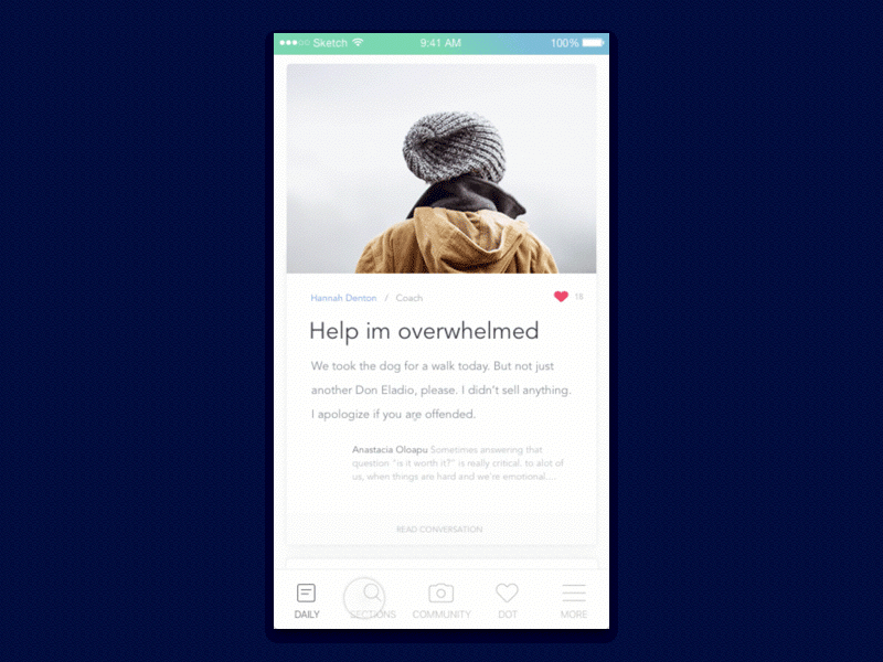 Solving complex menus with animation