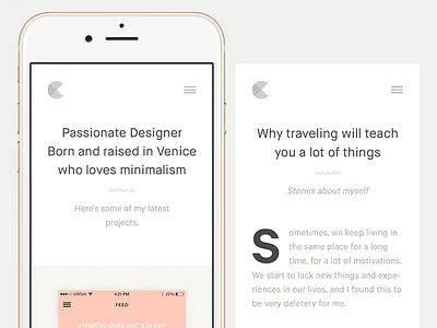 Personal Portfolio minimal portfolio ui website