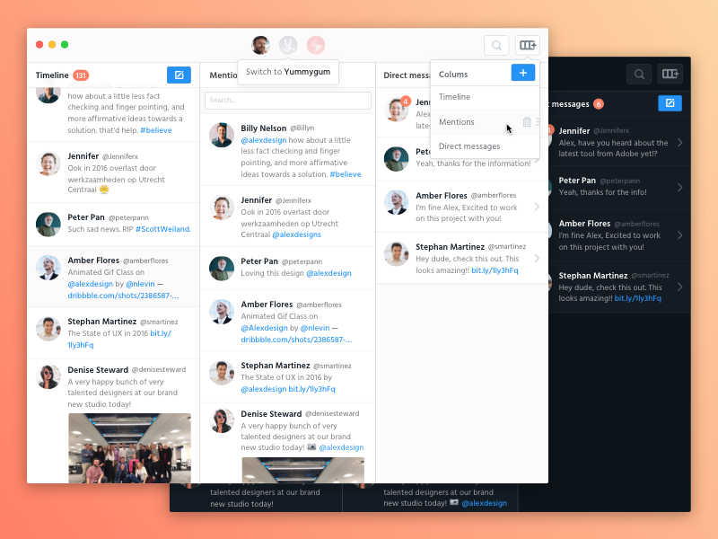 My ideal Twitter app clean dark light minimal redesign tweetbot twitter