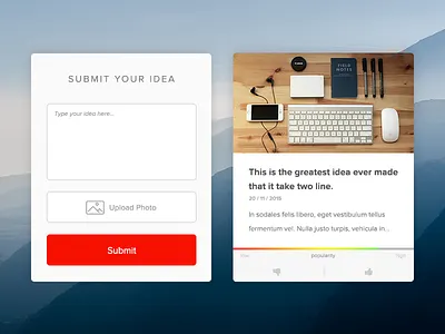 ScribbleLive custom Pinboard card design community content marketing form pinboard polls ranking scribblelive ugc uiux voting