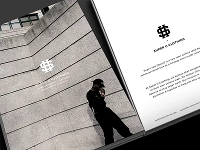 Super II Clothing Postcard Designs branding design material minimal postcard print