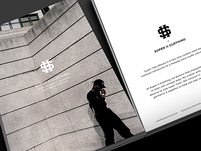 Super II Clothing Postcard Designs branding design material minimal postcard print