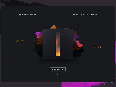 Sam Gellaitry Website WIP colour design gellaitry harvey lorimer sam typography ui web