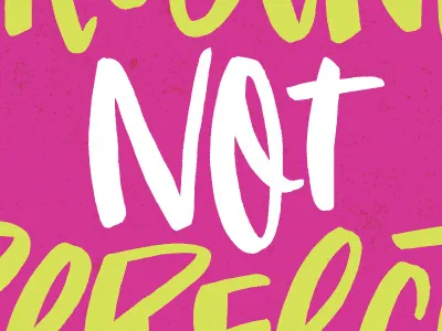 Be Present not Perfect color colors hand drawn hand lettering hand letters lettering letters monday motivational motivational monday type typography