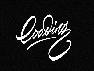 Loading brushpen brushpen script calligraphy custom lettering script