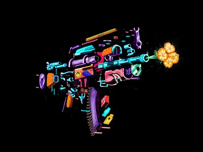 Two Lovers art design digital illustration im sugar coated painting