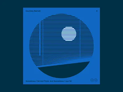 10x2015 / 9. Courtney Barnett 10x2015 courtney barnett illustration moon vinyl