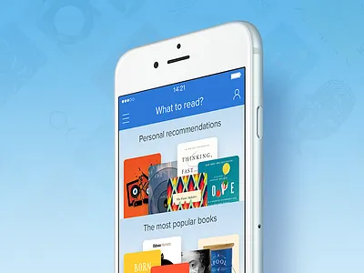 LiveLib Application app application books flat ios iphone library livelib ui ux