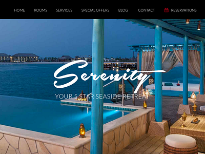 Resort WP Theme Layout