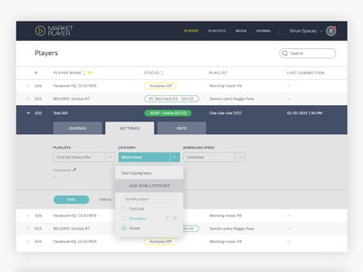 Music CRM 2 calendar cms crm dashboard erp folders music plan schedule ui ux web