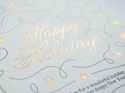 Foil Holiday Card card christmas foil holiday letterpress
