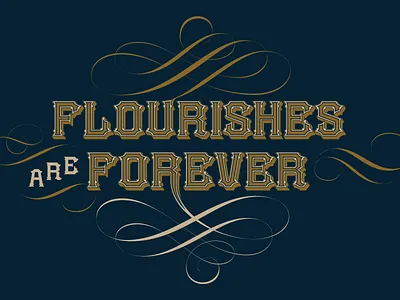 Flourishes are Forever decorative design flourishes font gary godby lettering product typeface typography