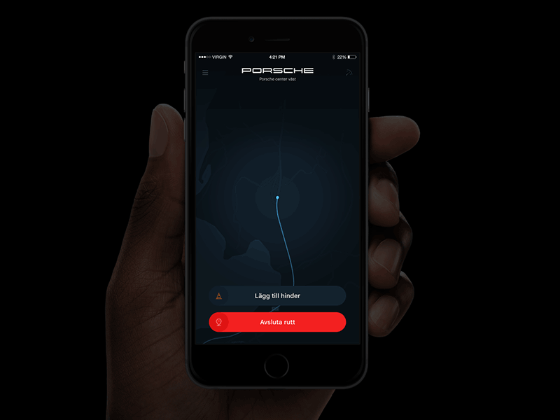 Route creator app car gif gps ios pulsating pulse