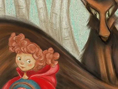Redandthewolf fairy tale red riding hood wolf