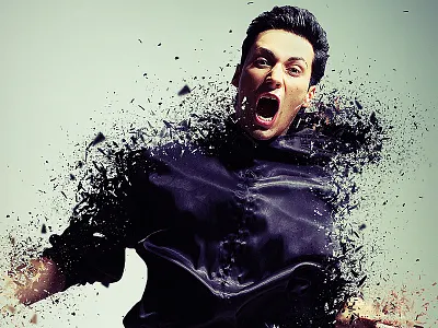 Shatter Photoshop Action 3d action broken disperse dispersion distortion explode glass particles photo effect photoshop shatter