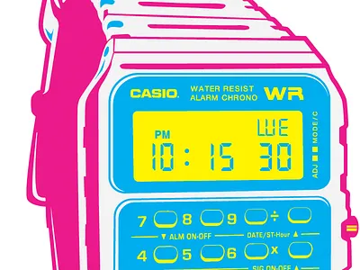 Casio Calculator Watch 80s calculator casio creative morning louisville watch