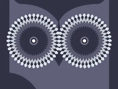 The Owl Mag's 10th Anniversary Show analogous animal concert concert poster gig poster graphic design illustration owl radial the owl mag vector