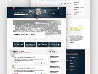 Ron Paul 2012 branding political design politics web design