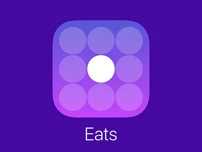 Eats App Icon app circle eats icon ios purple