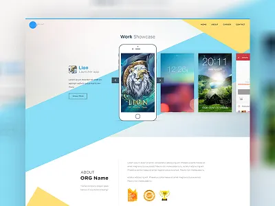 Application homepage design android app app app design application awards iphone